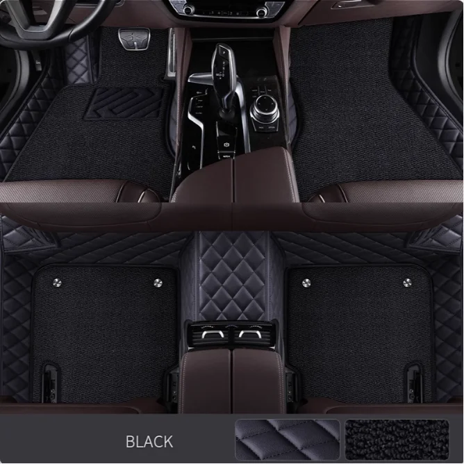 

For Lincoln Aviator Nautilus 2019-2023 Auto Double layer 5D Custom Car Floor Mats Carpets Foot liners car Accessories voiture