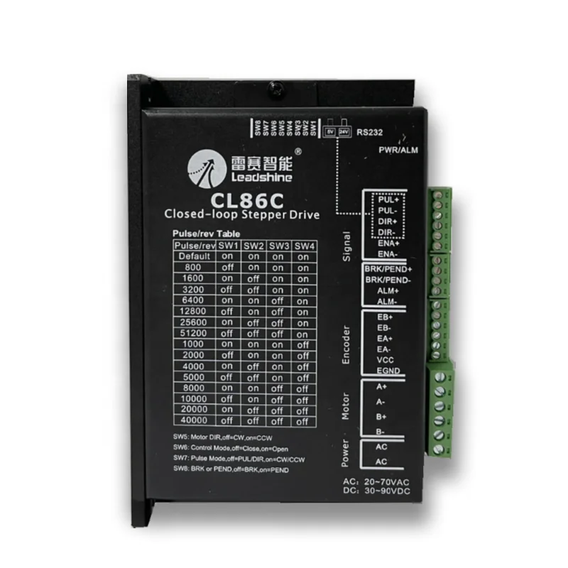 

2026 Flythrough Hybrid Digital Leadshine CL86C CL86 Nema 34 Cnc Closed Loop Stepper Motor 12nm and Driver