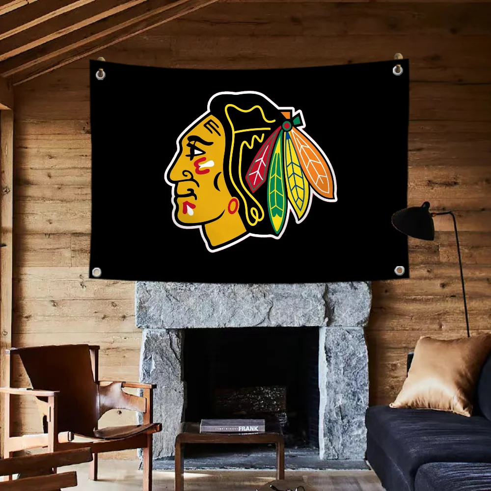 Decorative Flags and Banners Flag Penetration Outdoor Decorations Chicago Blackhawks Room Decor Y2k Lgbt Flag to Hang Funny Wall