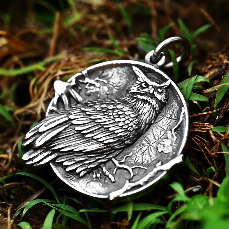 Beier 2022 Jungle Series New Round 3D Elk Eagle Head Pendant Wolf Lion Pendant Stainless Steel Hip-hop Punk Bird Animal Jewelry