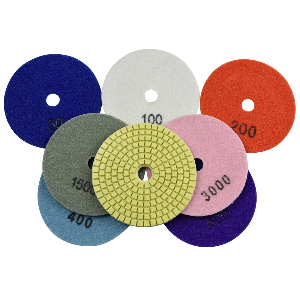 80mm 100mm Diamond Polishing Pad 3\