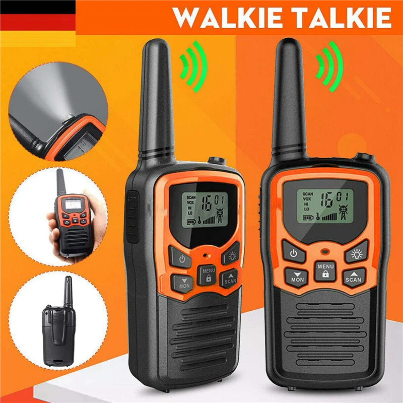 

B72A 8Pcs Handheld Walkie Talkie Radio 22 Channels Set 10 Km Uhf 400-470 Mhz Dual Band Long Range Communication Transceiver