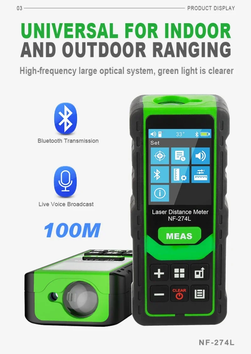 Laser Rangefinders Laser Distance Meter Electronic Roulette Digital Tape Rangefinder Trena Metro Range Finder Measuring NF-274L