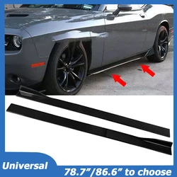 Universal For Dodge Challenger 2008-2023 Side Skirt Extension Kit Rocker Splitter Winglet Wing Car Accessories 78.7