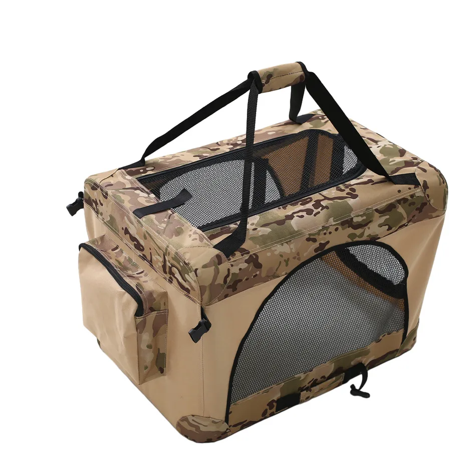 

Custom New Product Dog Travel Crate With Strong Steel Frame,Collapsible Pet Crate,Portable Dog Crate For Large Cats & Small