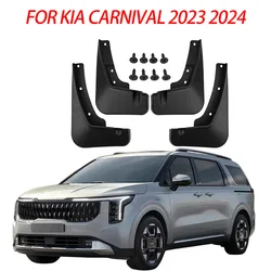 For Kia Carnival 2023 2024 Mudguards Splash Guards Front Rear Wheels Fender Car Accessories 4Pcs Auto Parts