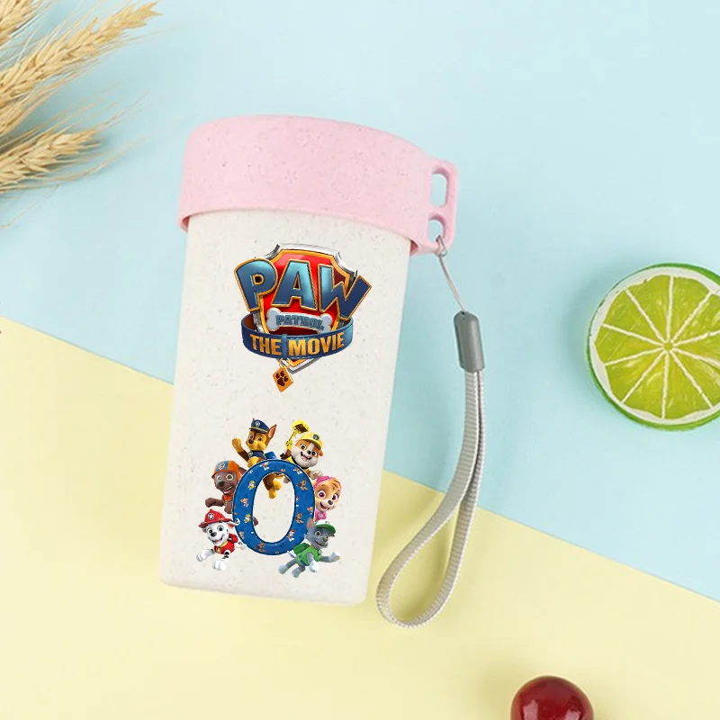 

Paw Patrols Water Cup Girl Cute Summer Water Bottle Skye Cartoon Anime Letter A-Z Printed Sports Bottles Birthday Party Kid Gift