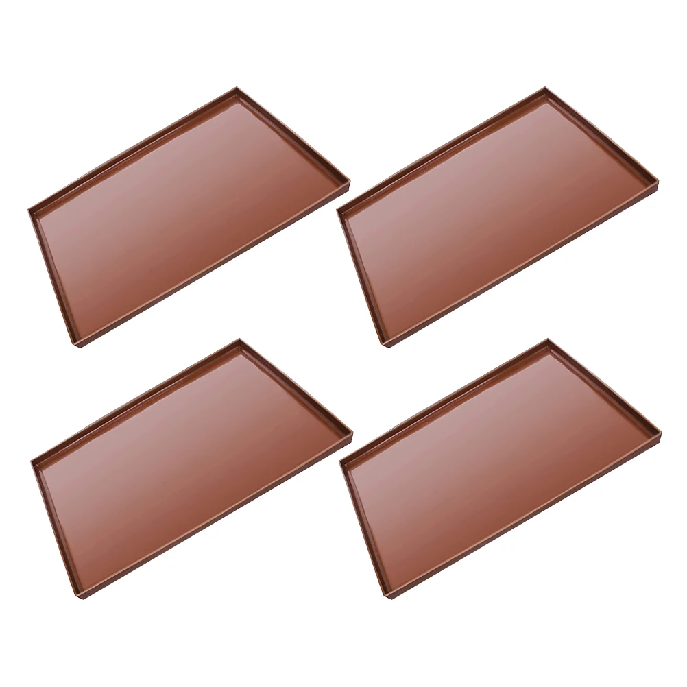 

4pcs Silicone Mat Food Grade Reusable Non-Stick Baking Liner For Oven Dehydrator Dryer Tray Silicone Baking Tray