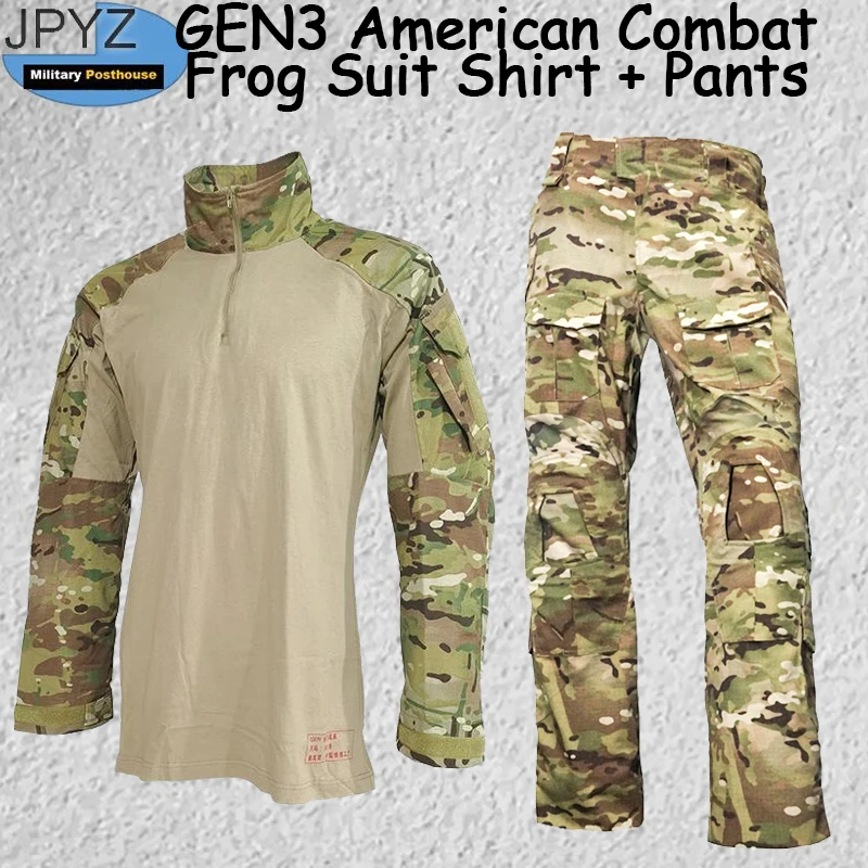 MC Polyester Cotton American Combat G3 Frog Suit Multi-pocket GEN3 Generation Training Suit Set