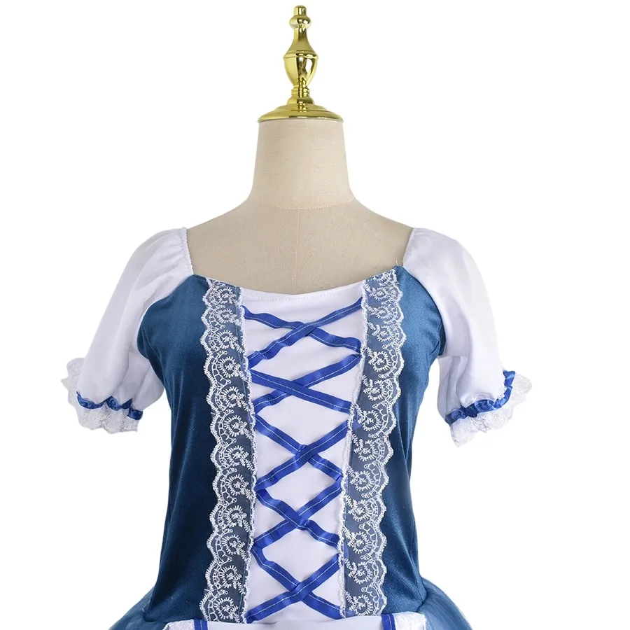 ブルー子供バレエドレスパフォーマンス服白鳥の湖チュチュプロフェッショナルガールズダンスバレリーナドレス衣装パーティードレス