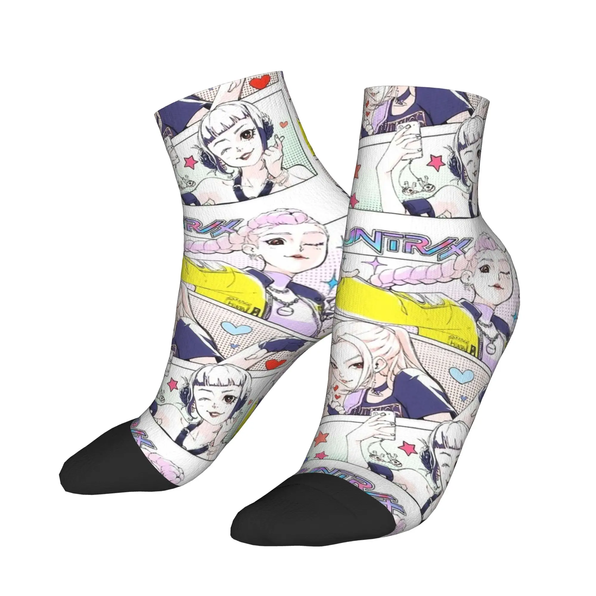 

Showgirls Huntrix Girls Kpop Demon Hunters Ankle Socks Gothic Casual Socks Autumn Running Graphic Non Skid Sock For Adults Men