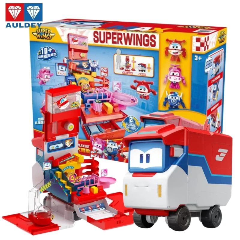 

Auldey Super Wings Bobo Adventure Factory Challenge Playset Vehicle Convertible Marbles Interactive Game Gift Toy