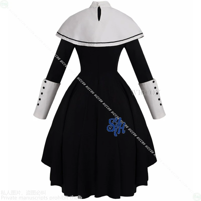 Project Sekai Anime Game Yoisaki Kanade Cosplay Idol Nightcord At 25:00 Black Long Vintage Goth Lolita Halloween Nun Costume view 5