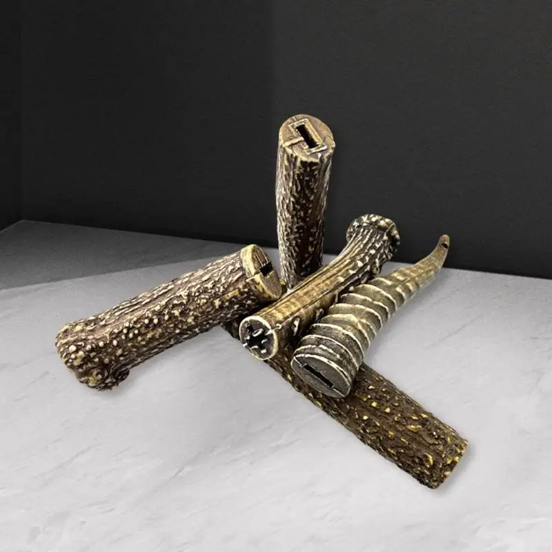 Horse Antler Pattern Straight Cutter Piercing Handle  Patches Resin Materials Making Grip Scale Parts Accessories