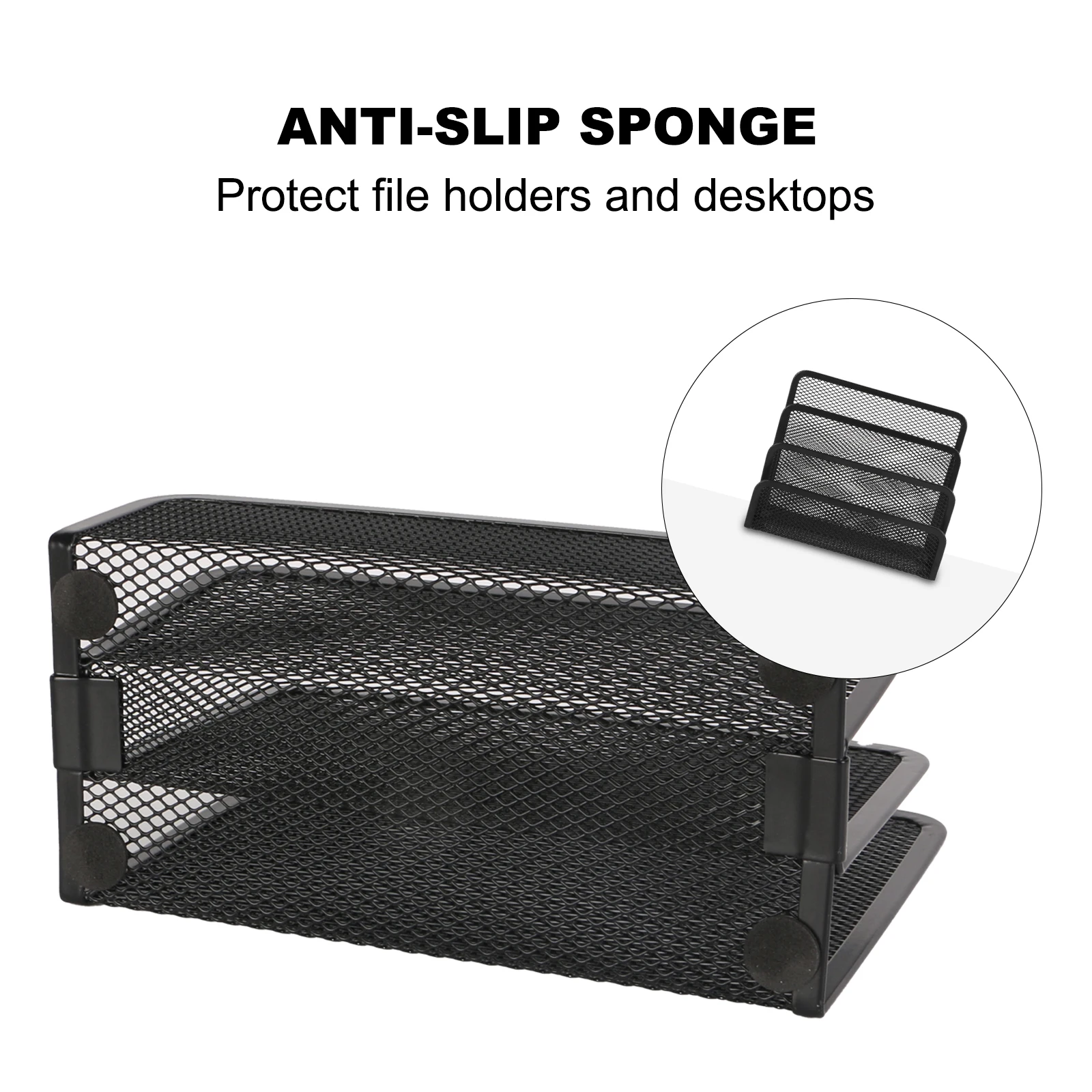 Eagle Metal Desk Organizer Desktop File Holder and Pen Holder Multifunctional Office Supplies Storage Rack