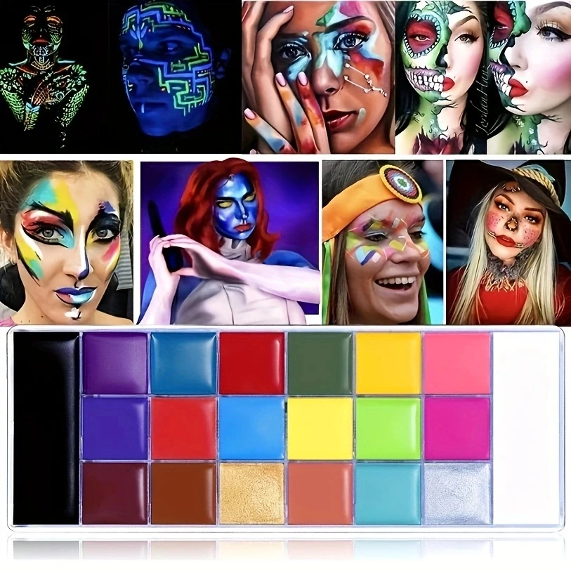 20 colors of oil paint face paint body painting stage makeup face painting Halloween Christmas makeup cream