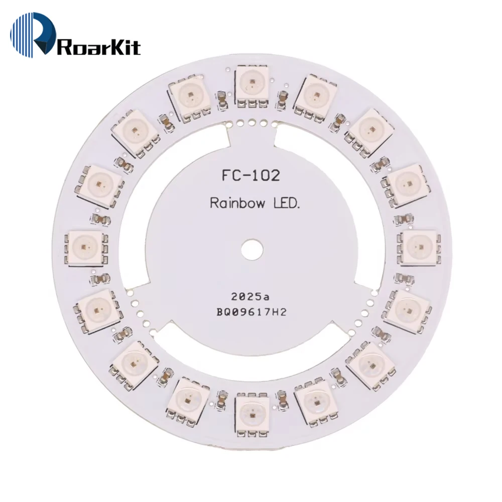 Smart Electronics 5050 RGB WS2812 WS2811 16 Bits LED Ring Lamp Light With Integrated Drivers Built-in Full-Color Drive Lamp