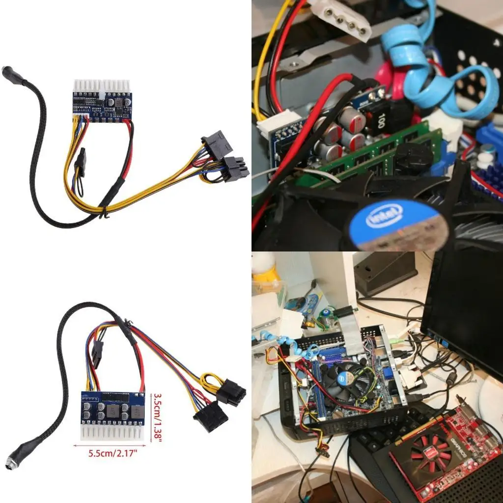 

12V Atx Power Module Set ITX Upgrade 24pin PSU DC-ATX 160W Power Switc