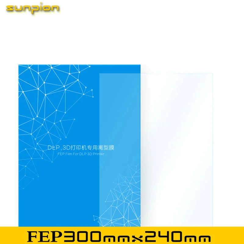 

Пленка FEP для 3D-принтера ANYCUBIC Photon M3 Plus Elegoo Saturn, запчасти 9.25ins, листы 300*240*0,15 ММ, пленка из УФ-смолы