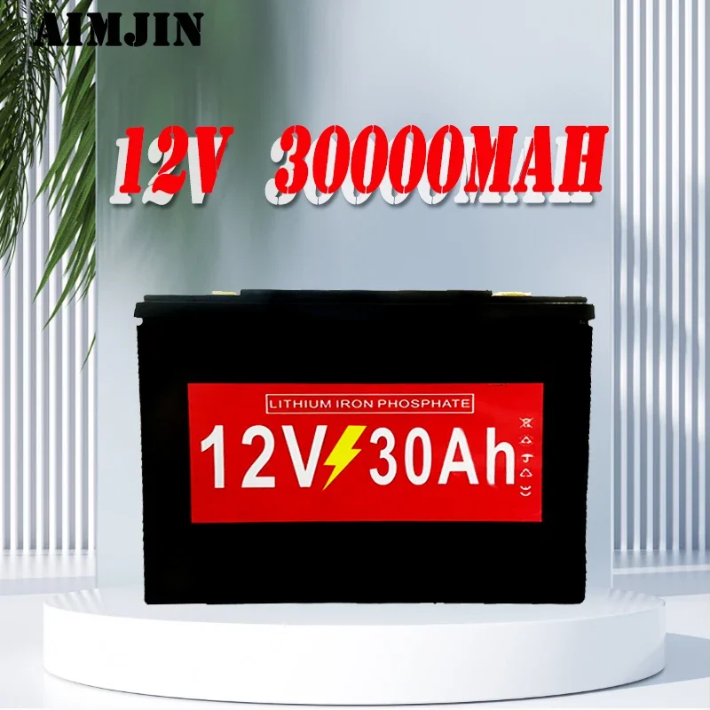 

New 30000mAh 12V LiFePO4 Battery Pack Built-In BMS For Sprayer Electric Vehicle LED Lamp Battery lifepo4 battery