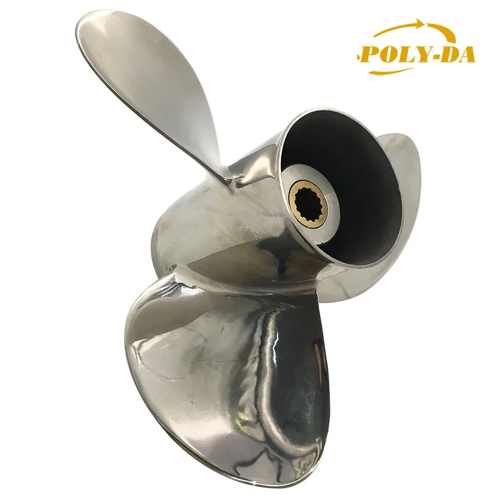 9.9-18HP  9.25X11  Marine boat props  STAINLESS STEEL OUTBOARD PROPELLER  for tohatsu & NISSAN  underwater motor engine