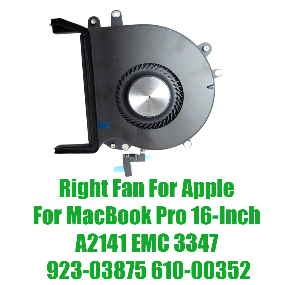 For Apple For MacBook Pro 16-Inch A2141 EMC 3347 923-03875 610-00352 DC5.1V 2W Replacement Laptop Right Fan