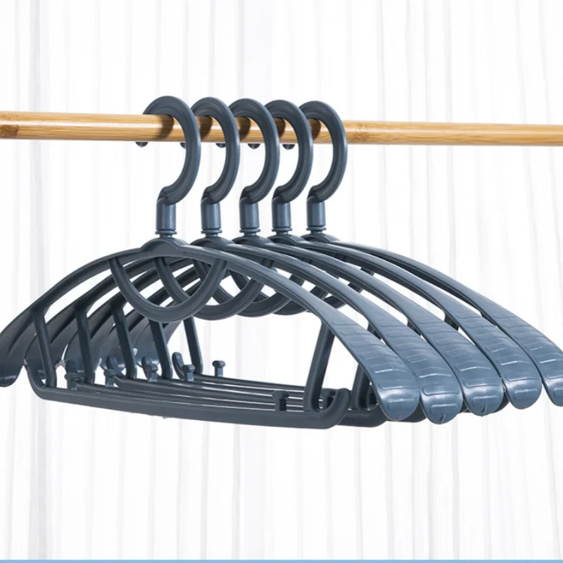 10pcs Traceless clothes hanger, clothes hanging rack, clothes drying rack, household clothes support, plastic coat rack