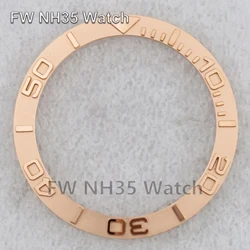 38*30.5mm Sloped Ceramic Bezel Insert Fit for Yacht-Master 40mm Watch Case DIY Replacements Watch Insert Ring Watch Accessories
