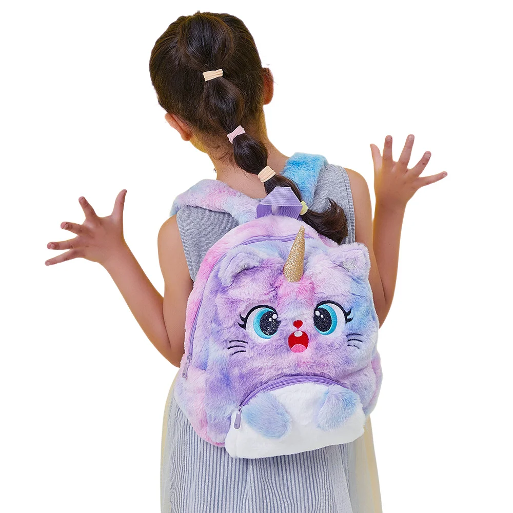 Cartoon Big Eye Unicorn School Bags for Girls Kawaii Backpacks Cute Cat Kids Bags Toddler Children Travel Pack Mochila Escolar