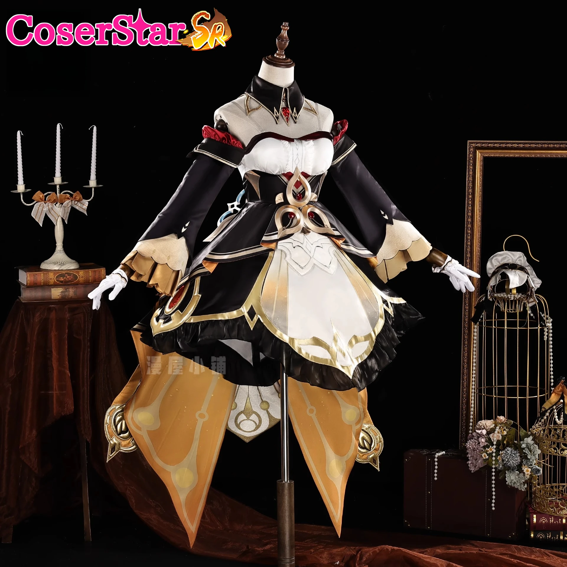 CoserStar-SR Game Genshin Impact Marionette Sandrone فستان مُصمم حسب الطلب كرنفال الهالوين حفلة لعب الأدوار شعر مستعار