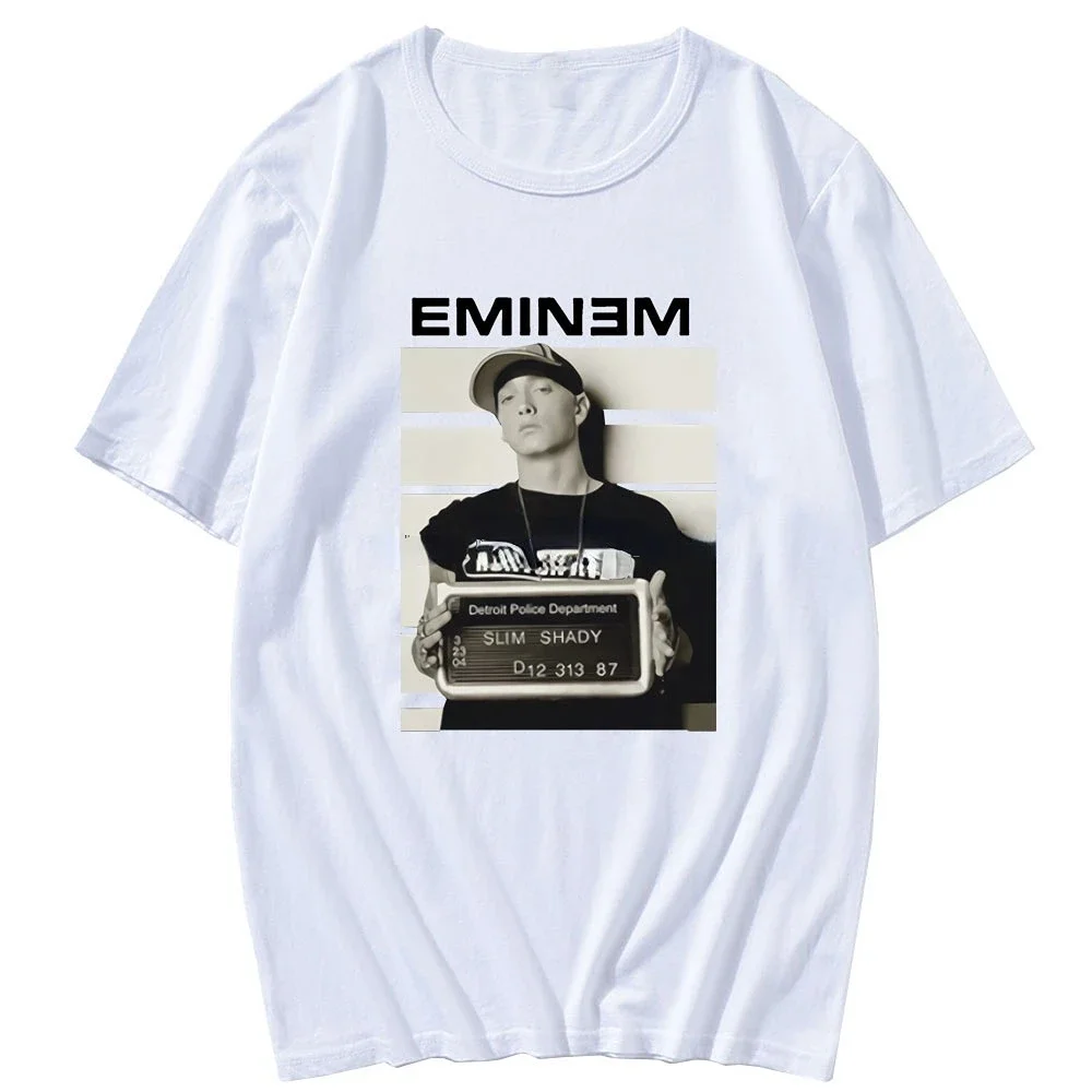 Fashion  Men Harajuku Hip HopTops Male Casual Loose Eminem Graphic TshirtsTops Retro T Shirt Ropa Hombre Camisetas