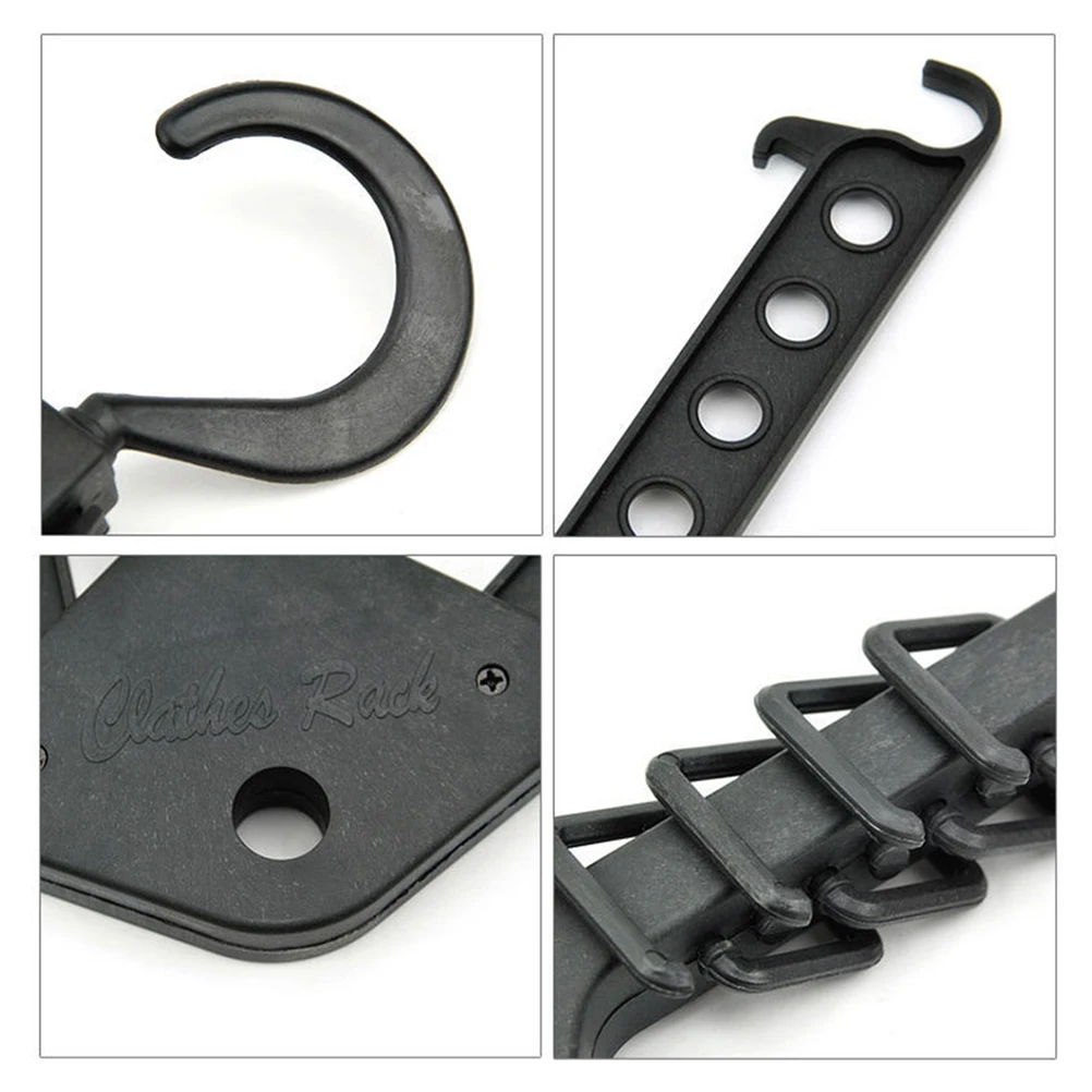

Folding Multi-Functional Plastic Space Saving Hangers Hook Double Layer Lightweight Home Laundry Bedroom Closet Storage