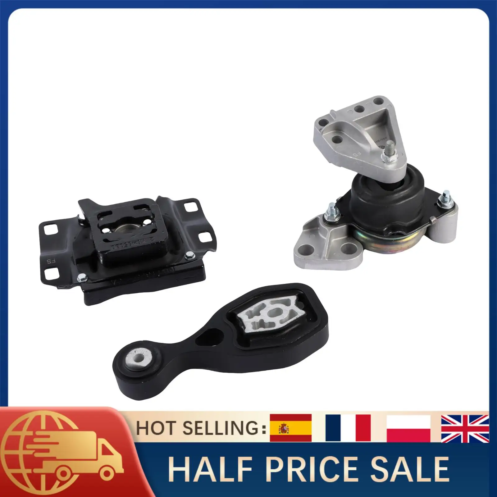 

Крепление двигателя для Ford Explorer 2012-2019 2.3T 2.0T, передняя и задняя замена BB5Z-6038F FB5Z-6068B FB5Z-6038E Металл Серебристый Прочный