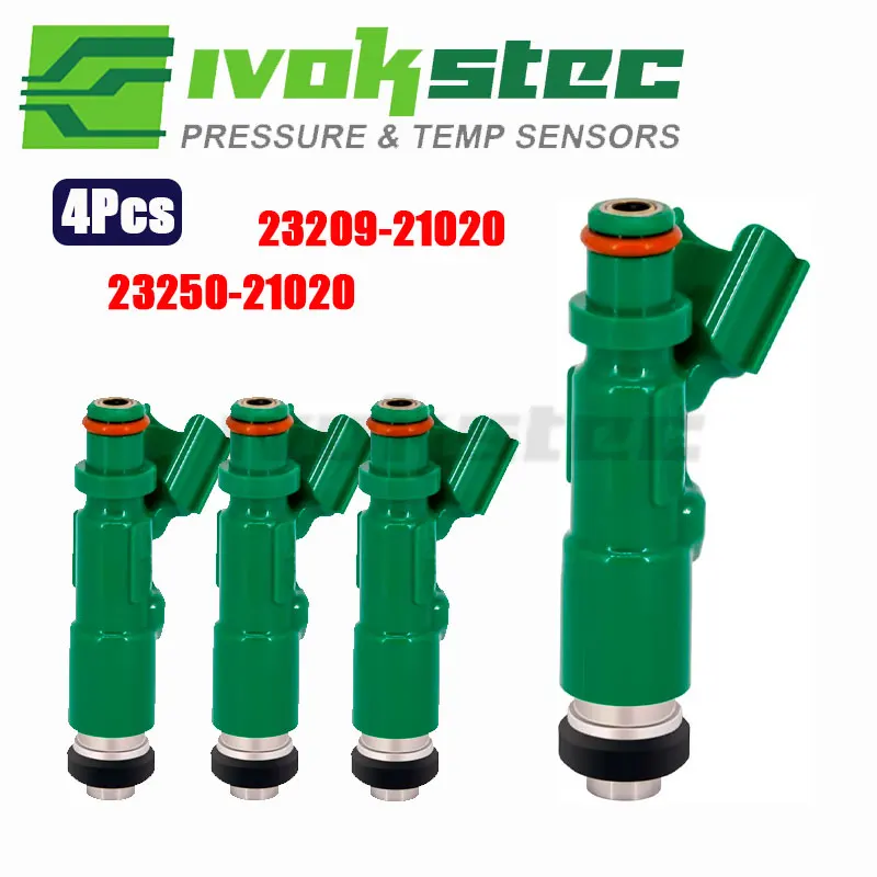 

1/4 шт. топливная форсунка для тестирования потока 23209-21020 для Toyota Prius Vitz Yaris 4cyl 1.5L-L4 1NZ-FE 23250-21020 12651035 842-12234