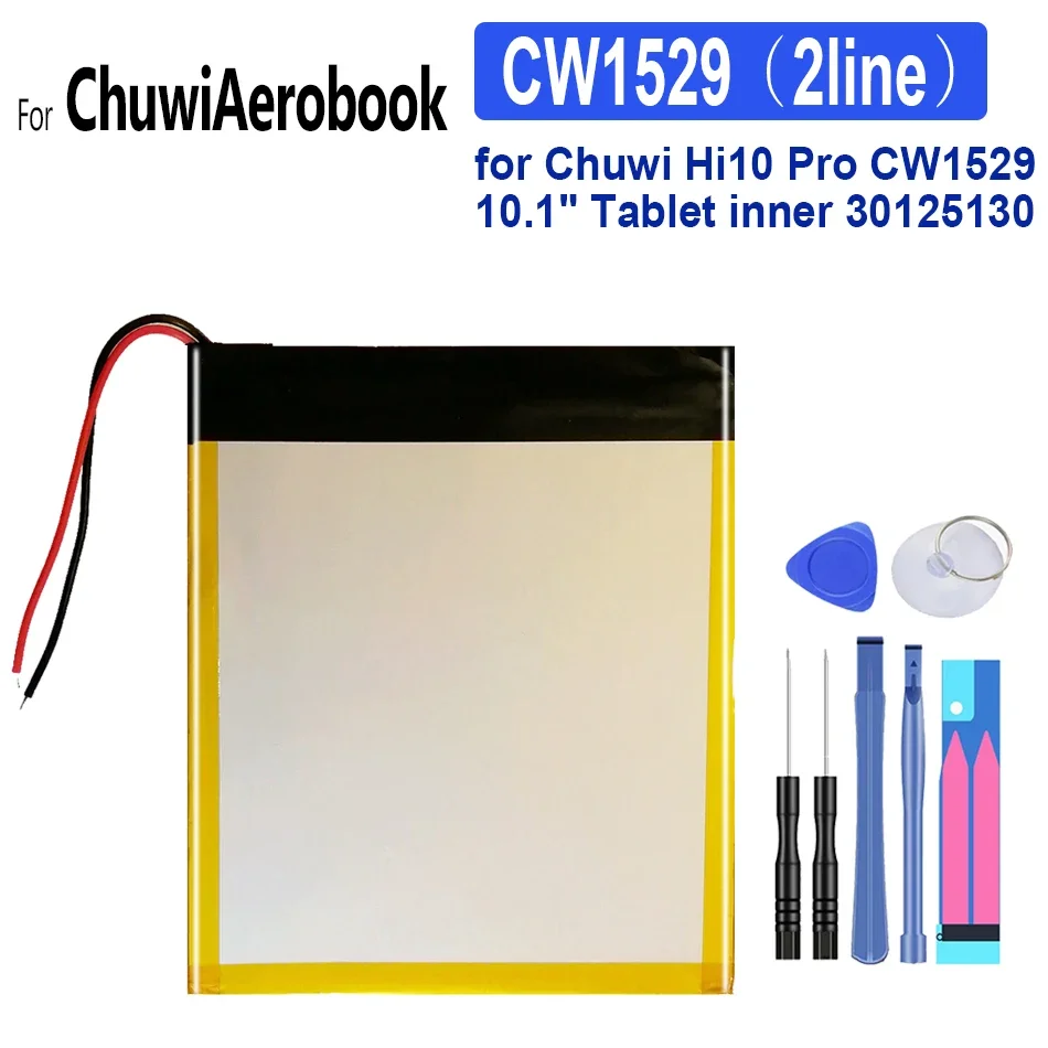 

Аккумулятор для планшета Chuwi Hi10 Pro CW1529, 10,1 дюйма, 30125130 дюйма, 2 линии
