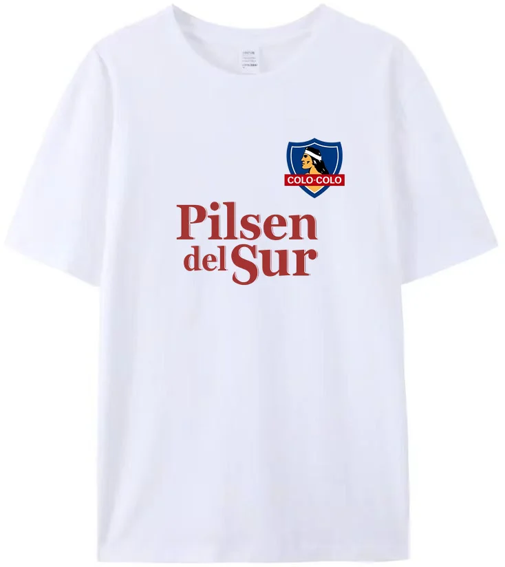 Pilsen delSur Men's Colo Colo Chile T-shirt Graphic Futbol Fan Gift Football Sports Women's Cotton Comfort T-Shirt