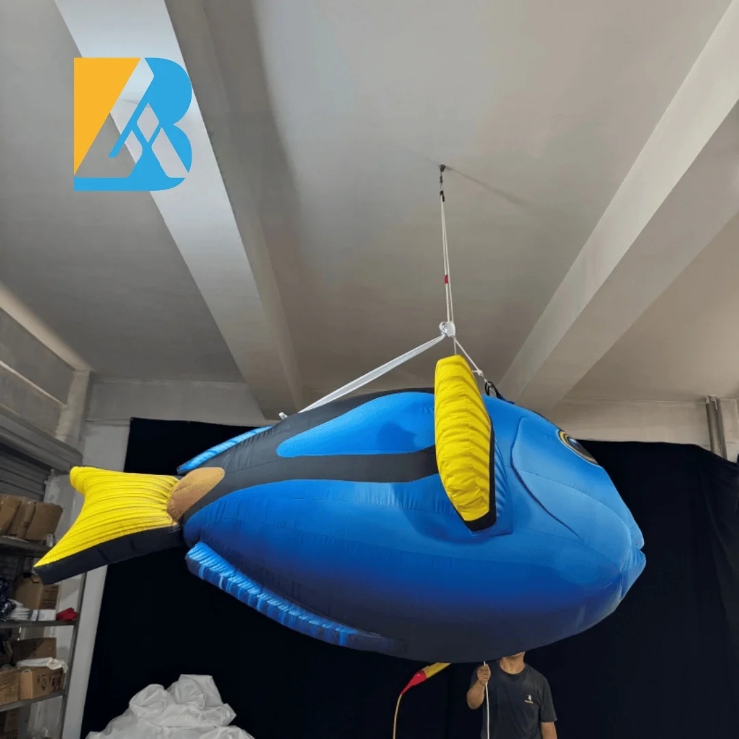 Bespoke Giant Inflatable Tropical Fish Design for Birthday Decoration Restaurant Toys