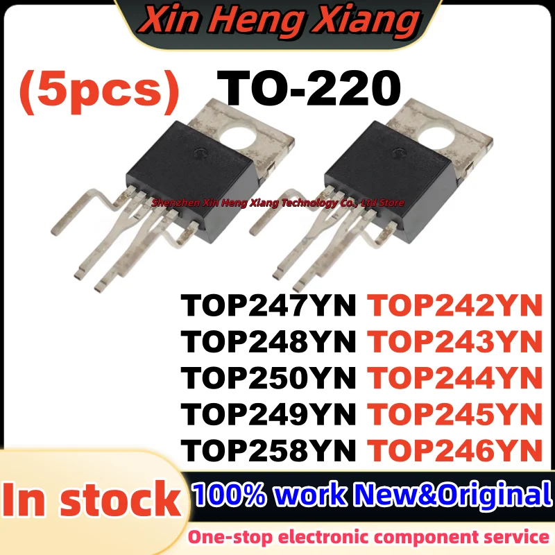 (5pcs) TOP245YN TOP246YN TOP247YN TOP248YN TOP249YN TOP250YN TOP242YN TOP243YN TOP244YN TOP258YN TO-220