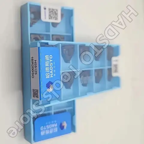 16ER200ISO HS5125/16IR200ISO HS5125 HADSTO 카바이드 인서트 강철, 스테인레스 스틸, 주철용 나사산 인서트