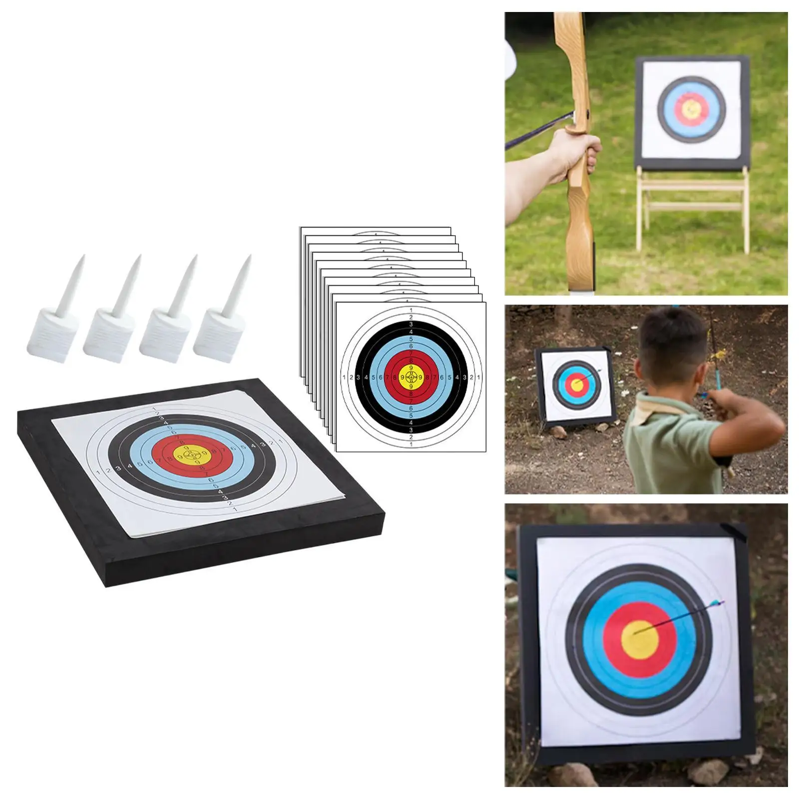 

Archery Target Lightweight 20 inch Self Adhesives Bow and Arrow Target Training Accessories for Outdoor Youth Backyard Adults
