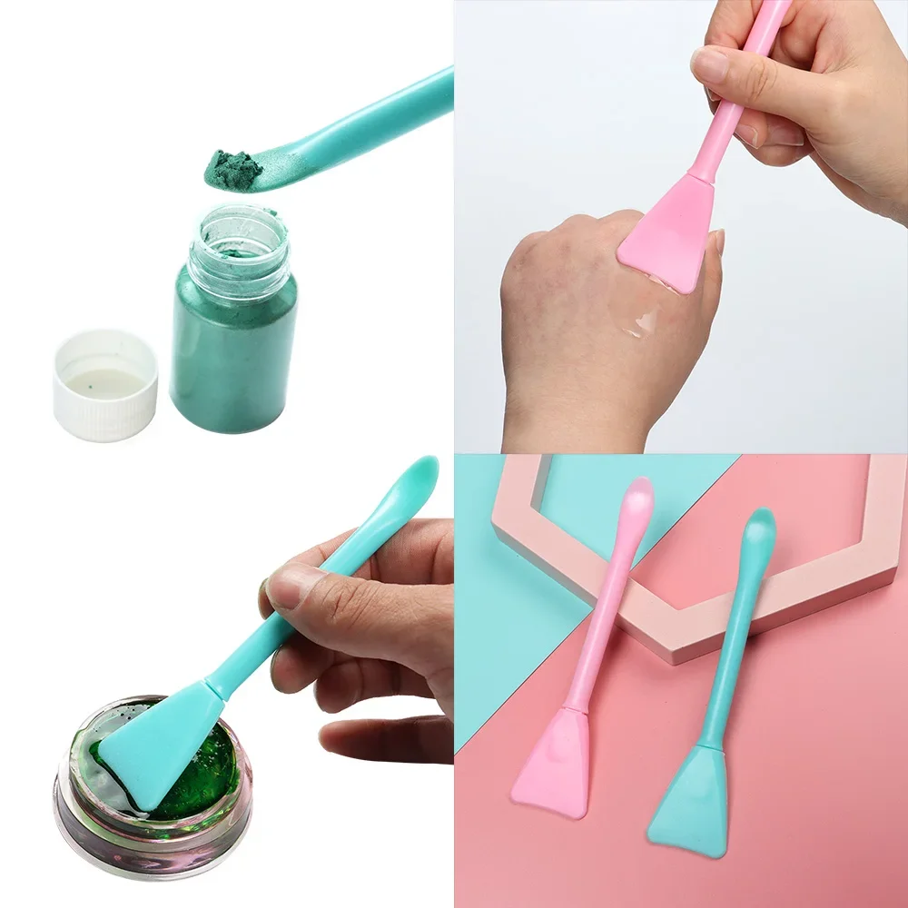 Multifunction Silicone Stick Soft Brush Stirring Brush Powder Spoon Epoxy Resin Tools DIY Jewelry Making Mold Easy To Clean Glue