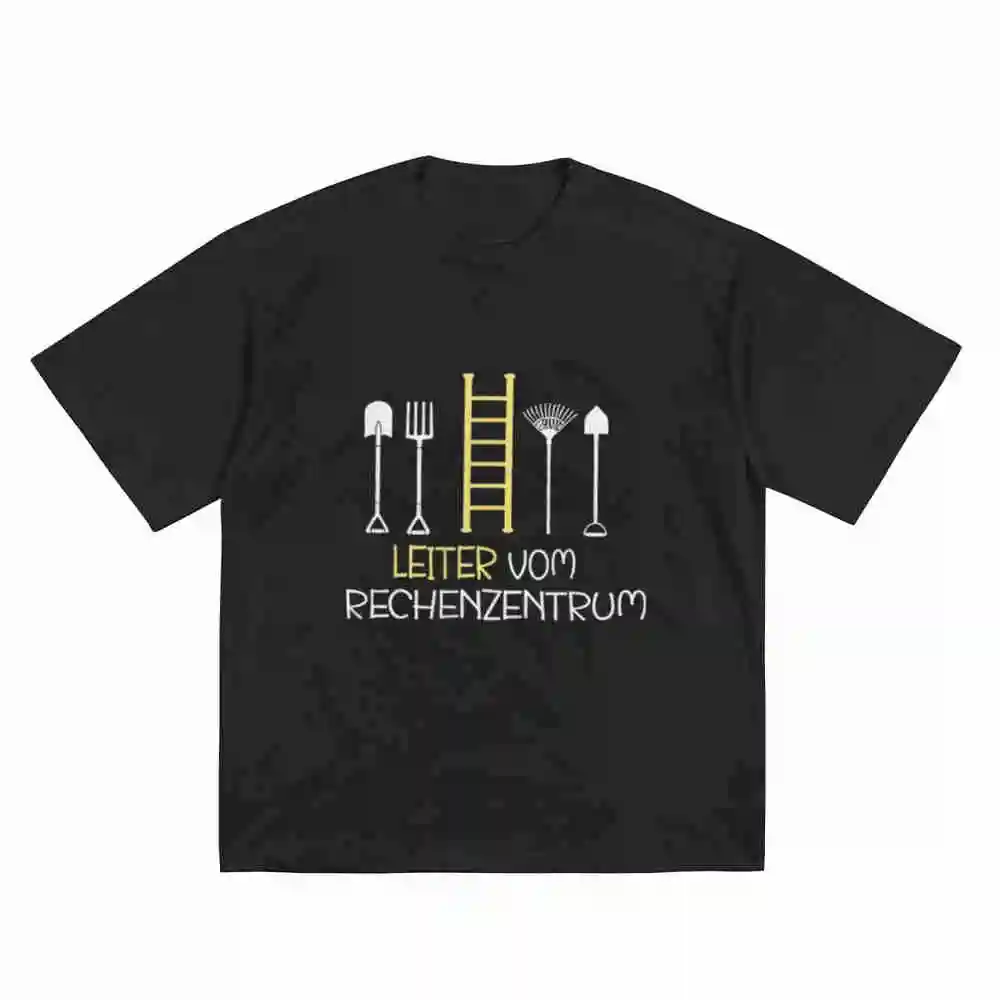 Yellow Ladder Logo Data Center Short Sleeve Tee 100% Cotton T-Shirt