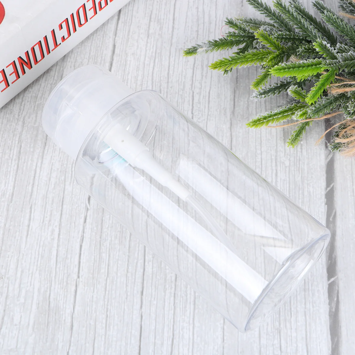 

1/3pc Portable Empty Plastic Nail Polish Makeup Remover Bottle Liquid Clear Press Pumping Dispenser Container Storage Tool