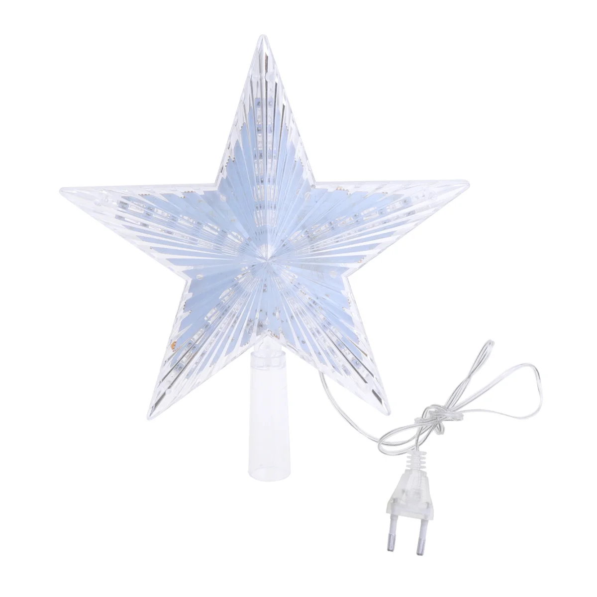

Christmas Tree Topper Light Led Illuminated Star Ornament Holiday Home Party Decoration Tree Festive Lamp