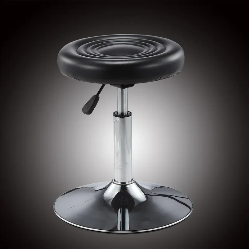Bar Chair Beauty Stool Simple Bar Stool Disc Model Can Be Lifted And Lowered Rotating Small Round Stool.