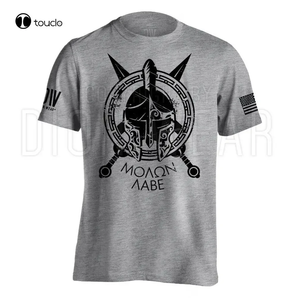New American Spartan Men'S American Flag Military Soft Lightweight T-Shirt Tee Shirt Xs-5Xl Golf Shirts Women Custom Gift Tshirt