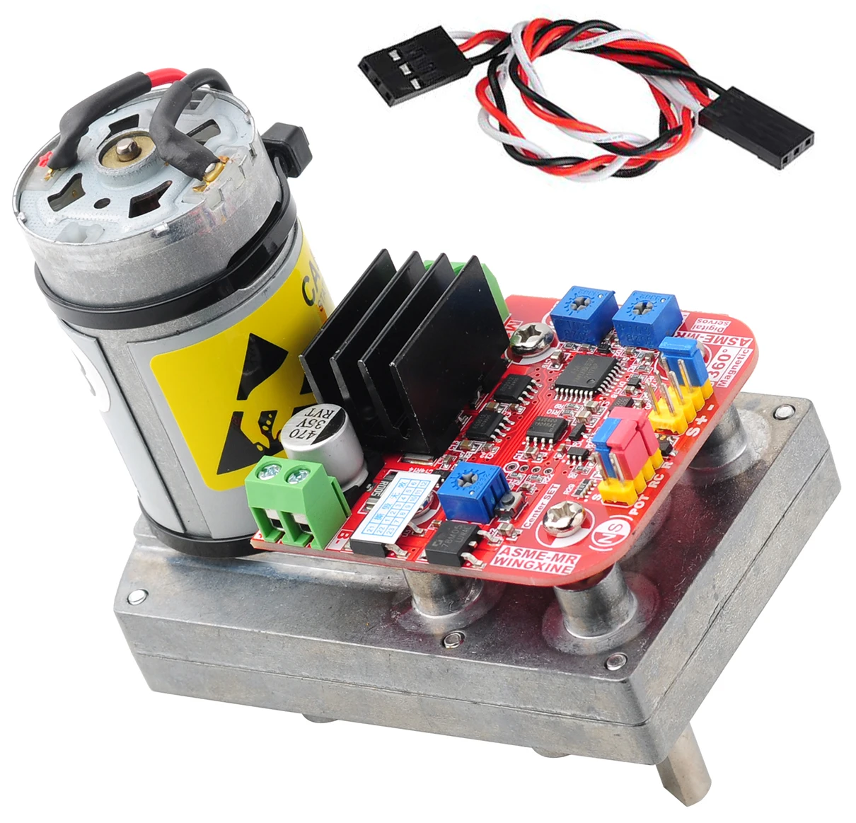 ASME-MRB Magnetic Encoding 360 Degree High Torque Digital Servo 380kg.cm High-power 12V-24V Motor for Large Robotic Arm