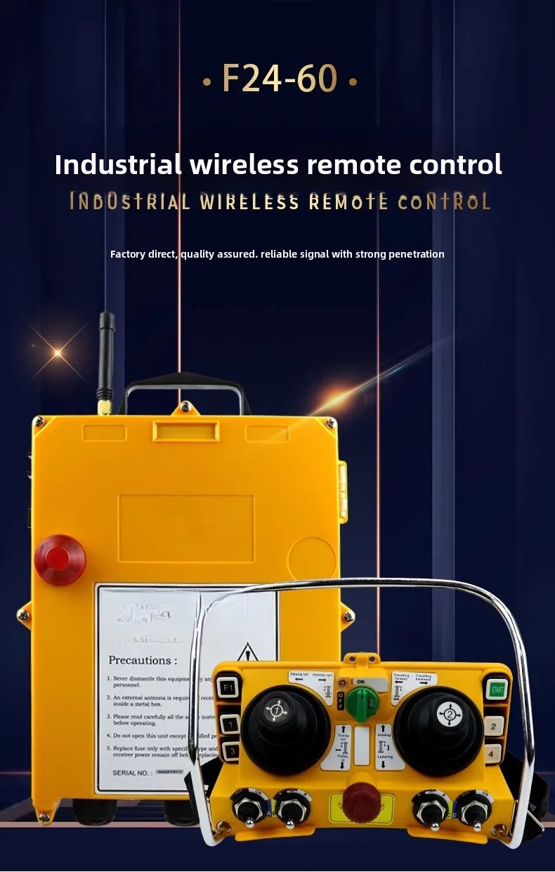 Tower Crane Wireless Remote Control F24-60 Double Rocker Crane Crane Wireless Industrial Remote Control