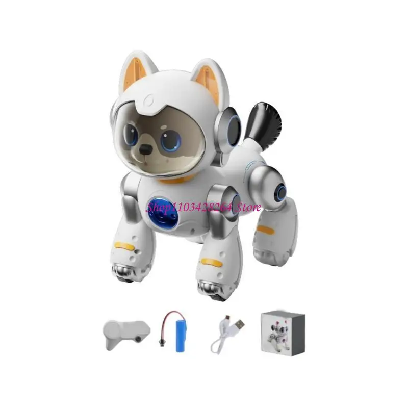  Upgrades Programmable Voice Gesture Command Robot Dog Toy for Children Adventure