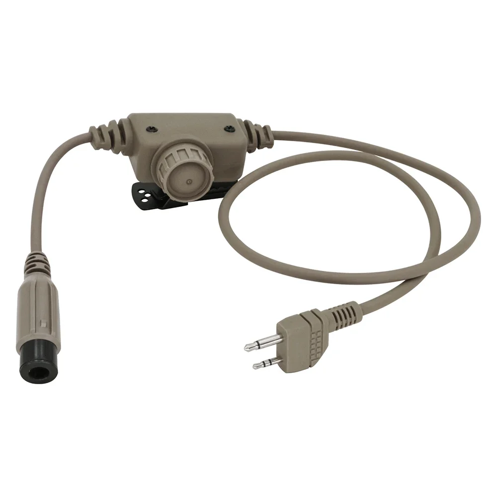 Tactical Military U94 PTT RAC PTT Midland Tactical Headset Adapter for Original PELTO MAS COMTA Hunting Headphone Airsoft Nato